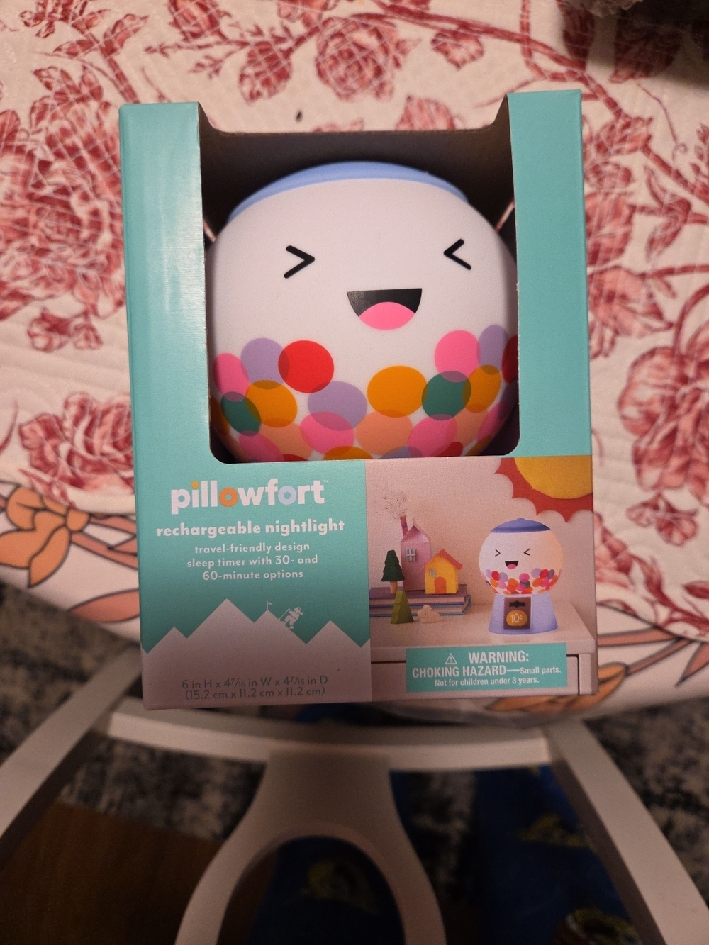 Pillowfort Teal Rechargeable Nightlight Box